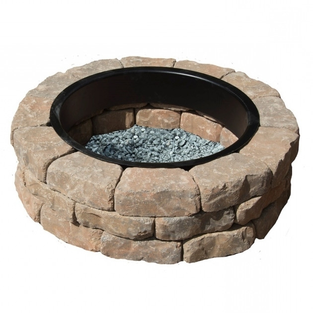 Lowes Stone Fire Pit Kit
 Gorgeous Shop Country Stone Fire Ring Firepit Patio Block