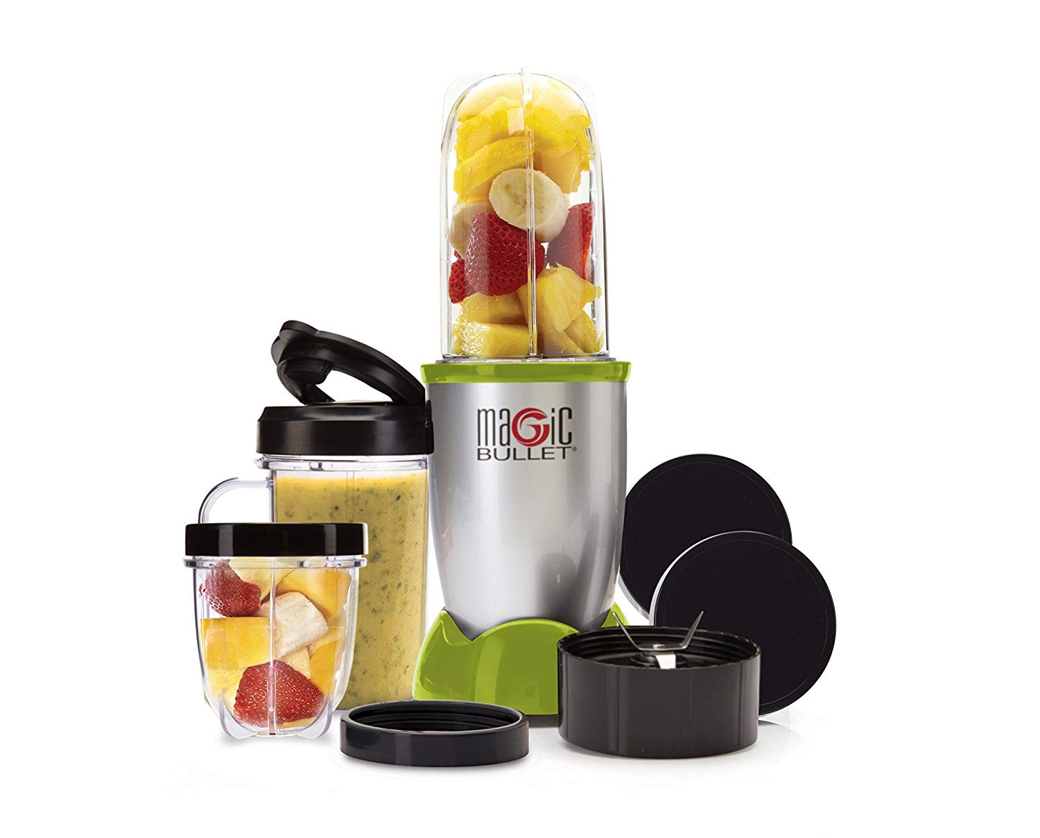 Magic Bullet Smoothies
 Magic Bullet Blender Small Silver 11 Piece Set New in