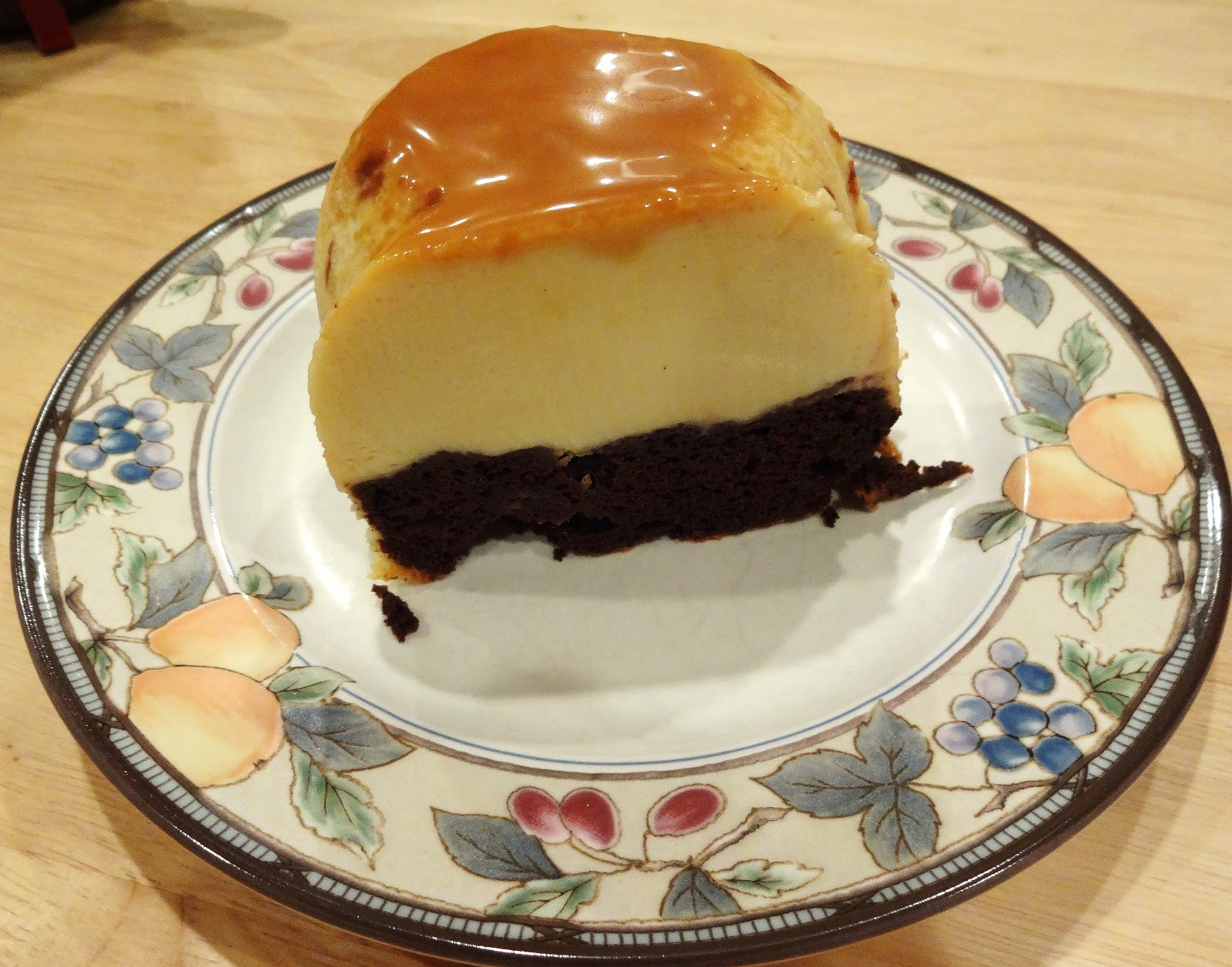 Magical chocolate. Chocolate Flan.