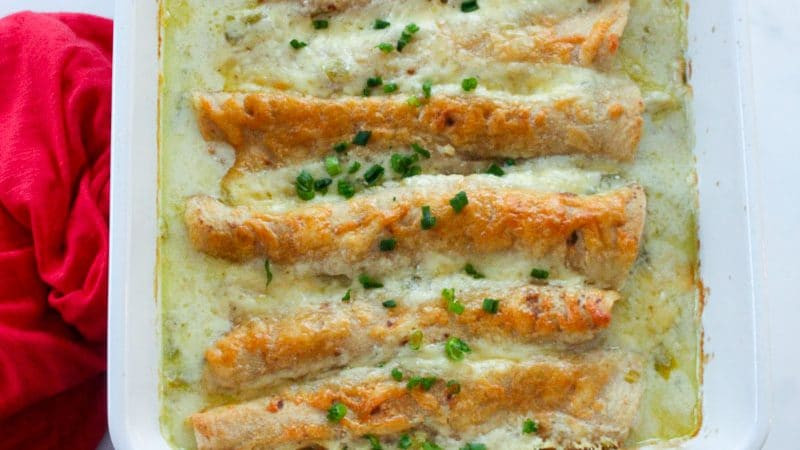 Main Dishes For A Crowd
 Healthy White Chicken Enchiladas Delicious on a Dime