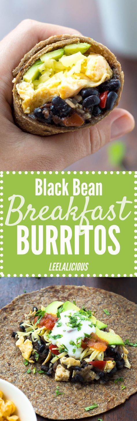 Make Ahead Breakfast Burritos With Hash Browns
 This Healthy Black Bean Breakfast Burrito Recipe features