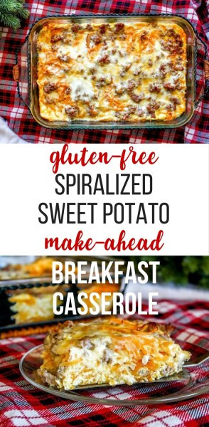 Make Ahead Breakfast Casserole Potatoes
 Make Ahead Spiralized Sweet Potato Breakfast Casserole