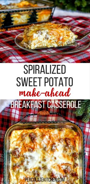 Make Ahead Breakfast Casserole Potatoes
 Make Ahead Spiralized Sweet Potato Breakfast Casserole