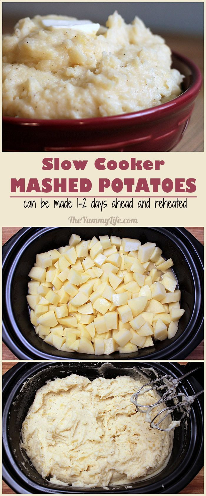 Make Ahead Crock Pot Mashed Potatoes
 Slow Cooker Mashed Potatoes Recipe
