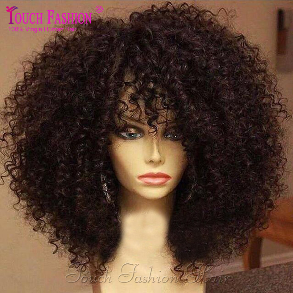 Malaysian Full Lace Wigs With Baby Hair
 Glueless Virgin Malaysian Kinky Curly Full Lace Wig with