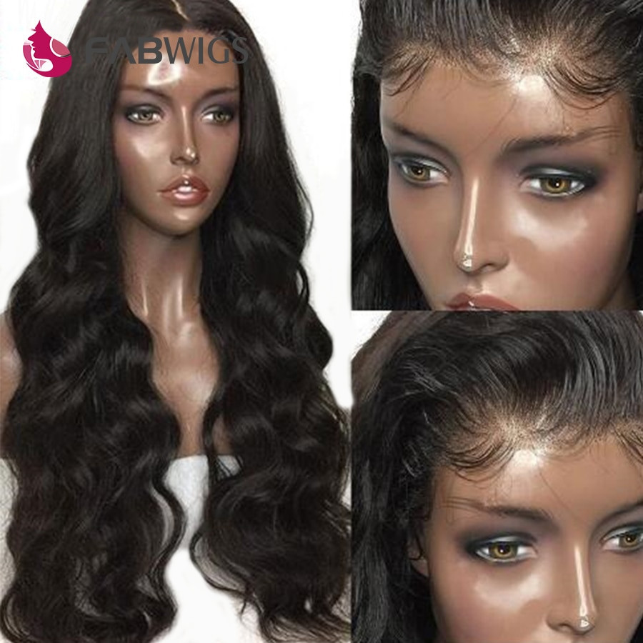 Malaysian Full Lace Wigs With Baby Hair
 Fabwigs Pre Plucked Full Lace Wig with Baby Hair Malaysian