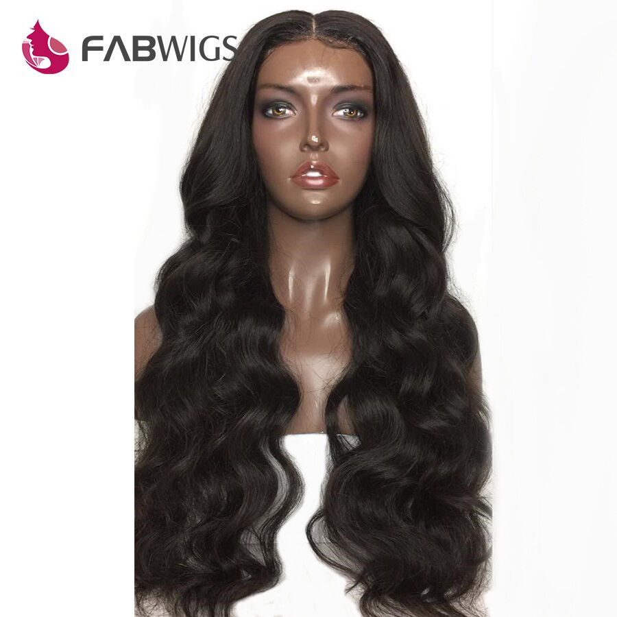 Malaysian Full Lace Wigs With Baby Hair
 Fabwigs Malaysian Body Wave Full Lace Human Hair Wigs with