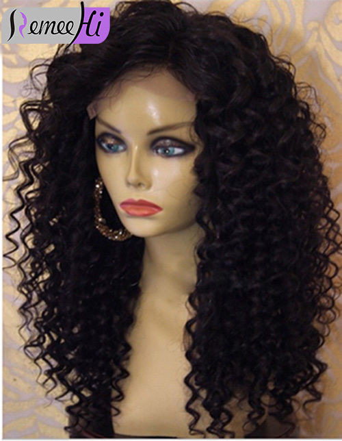 Malaysian Full Lace Wigs With Baby Hair
 Malaysian Deep Curly Indian Human Remy Hair Front Full
