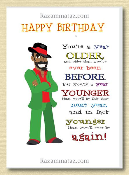Male Birthday Wishes
 African American Male Birthday Card F
