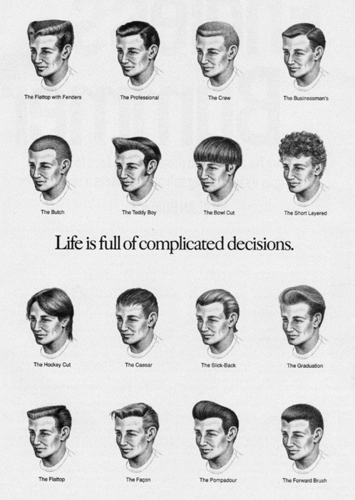 Male Hairstyles Names
 The Hair Hall of Fame August 2011