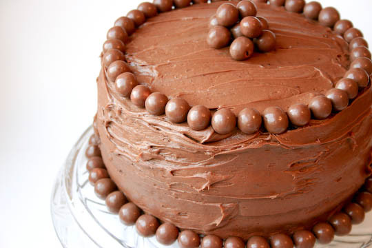 Malted Chocolate Cake
 Bakergirl Chocolate Malt Cake