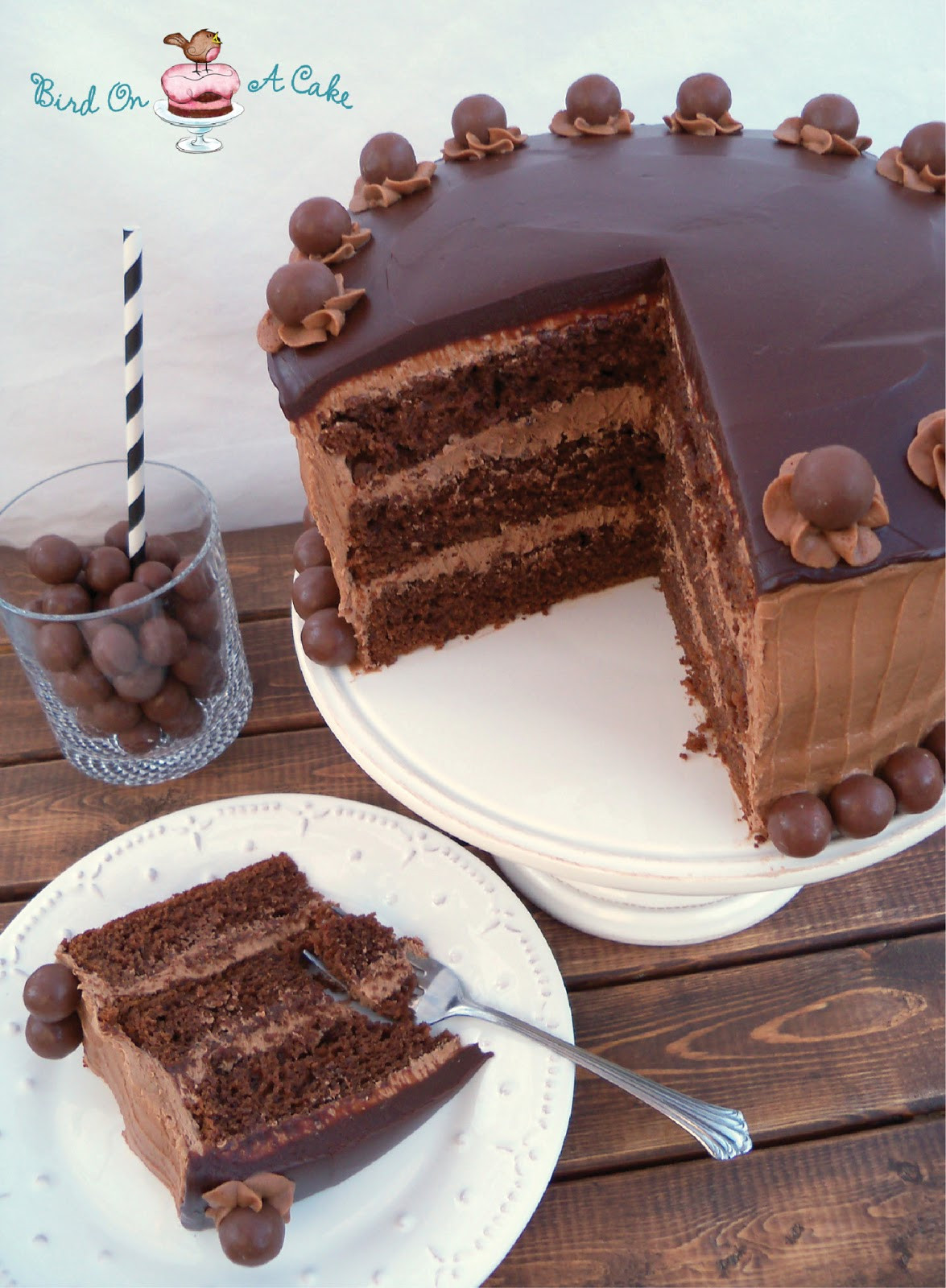 Malted Chocolate Cake
 Bird A Cake Triple Chocolate Malt Cake