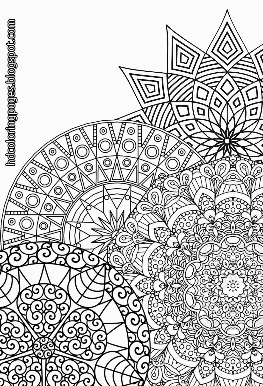 Mandala Coloring Books For Adults
 Super Detailed Mandalas Coloring Pages for Adult