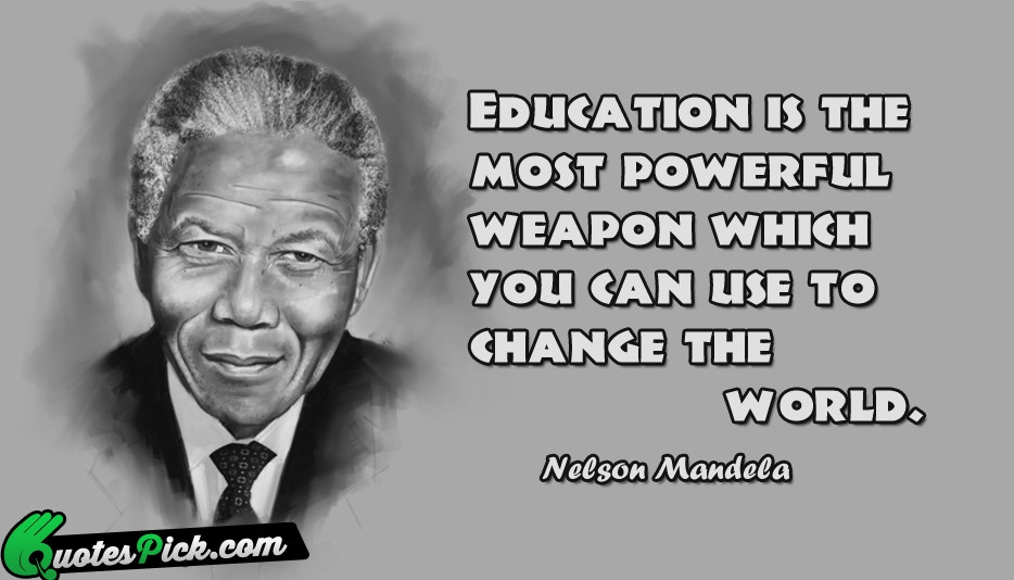 Mandela Quote On Education
 Black Education Quotes QuotesGram