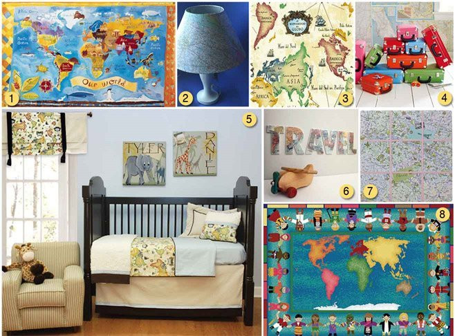 Map For Kids Room
 Using Maps as Kid s Room Decor