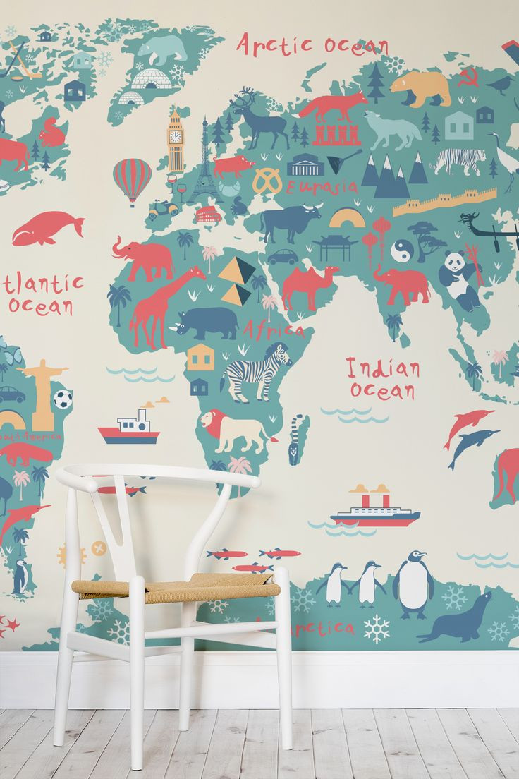 Map For Kids Room
 Top 5 Pins of the Week Kids Decor Petit & Small