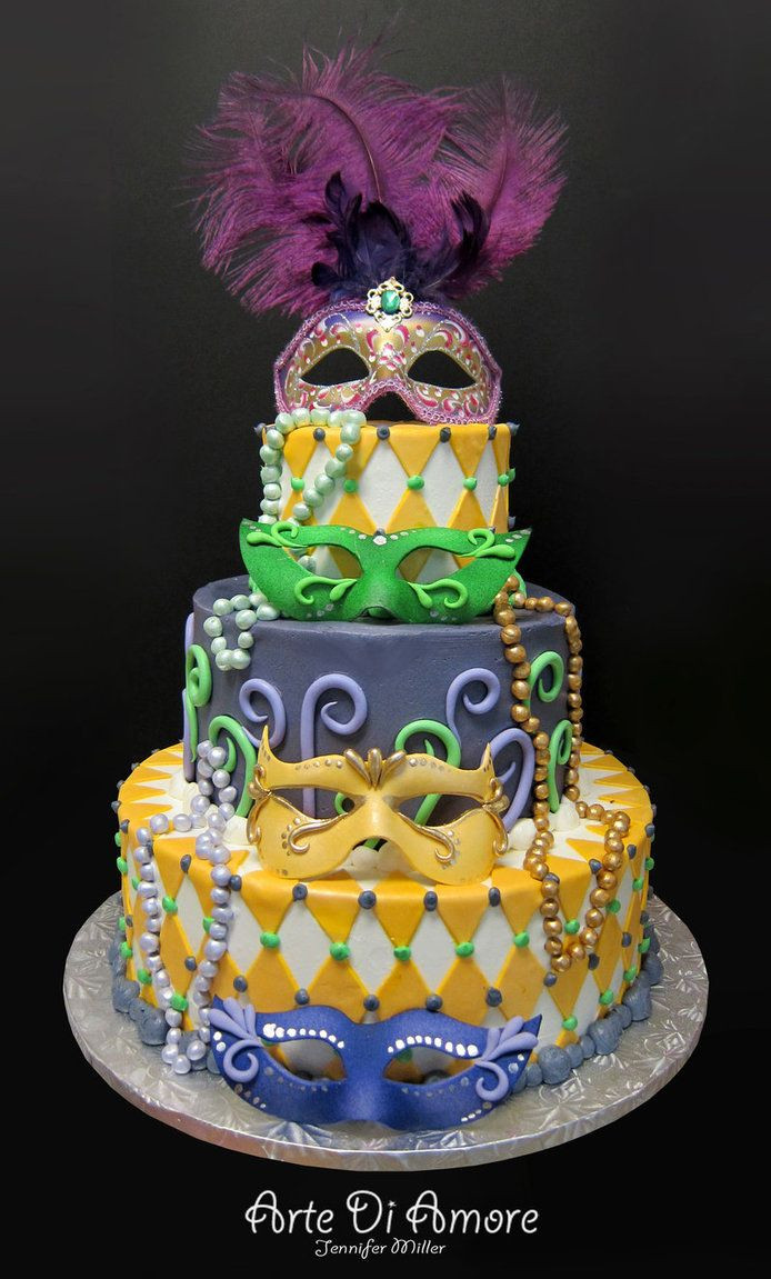 Mardi Gra Birthday Cake
 296 best Masquerade Mardi Gras theme images on Pinterest