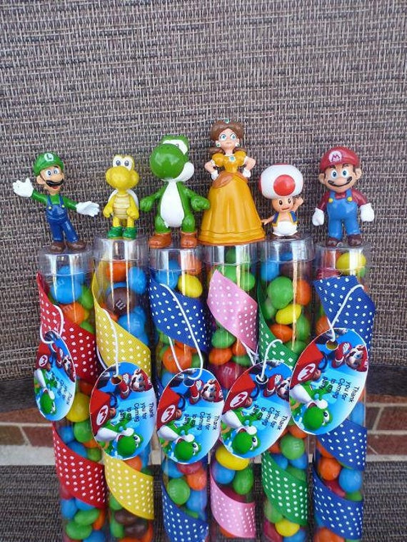 Mario Birthday Decorations
 super mario bros birthday party favors by angilee123 on Etsy
