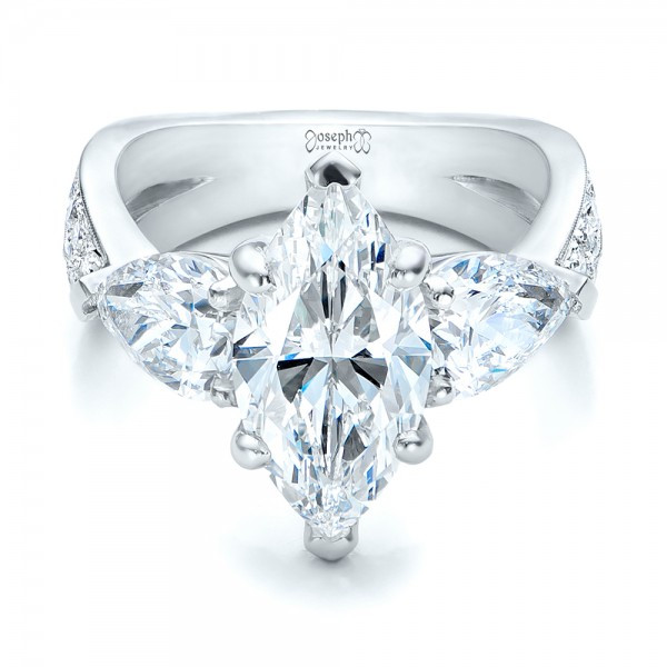 Marquise Diamond Engagement Ring
 Custom Marquise Diamond Engagement Ring Seattle