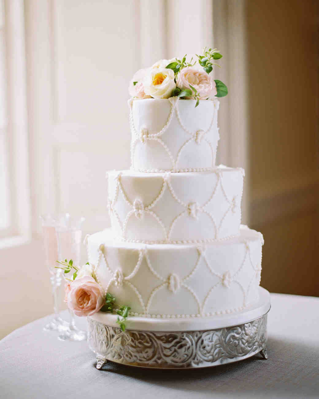 Martha Stewart Wedding Cake
 40 Fresh Floral Wedding Cakes