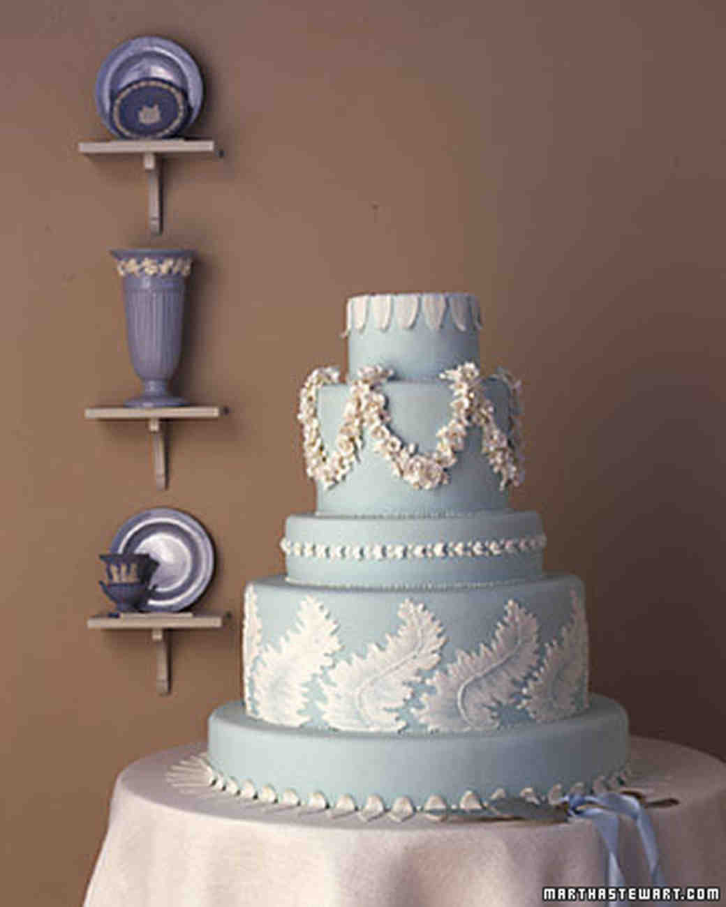 Martha Stewart Wedding Cake
 Wedding Cakes Inspired by China Patterns