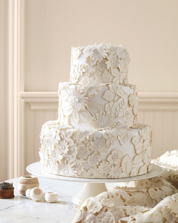 Martha Stewart Wedding Cake
 20 Years of Gorgeous Wedding Cakes by Pastry Chef Ron Ben