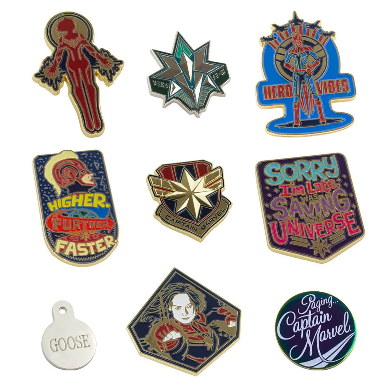 Marvel Pins
 Captain Marvel Exclusive Pin Set Revealed