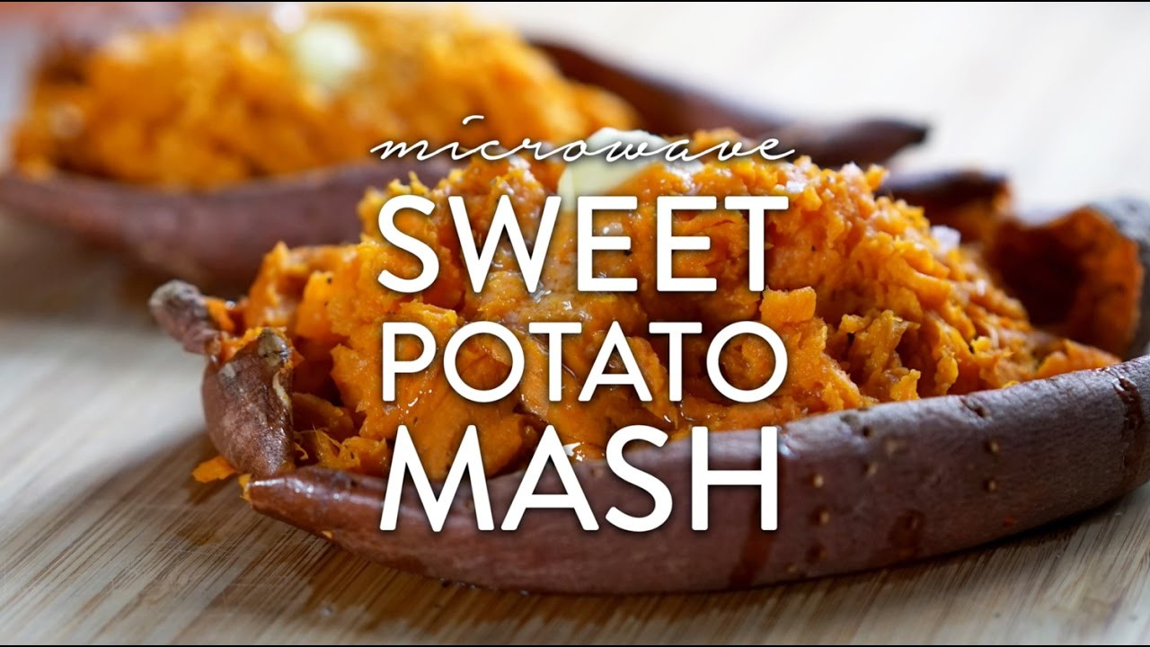 Mashed Sweet Potatoes Microwave
 The Easiest Microwave Sweet Potato Mash Recipe Video by