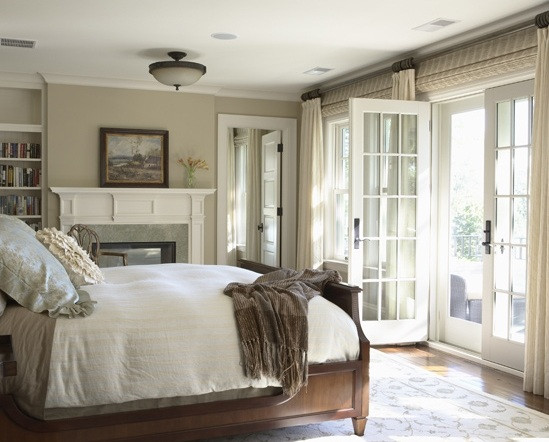 Master Bedroom French Doors
 French folding doors country master bedroom with