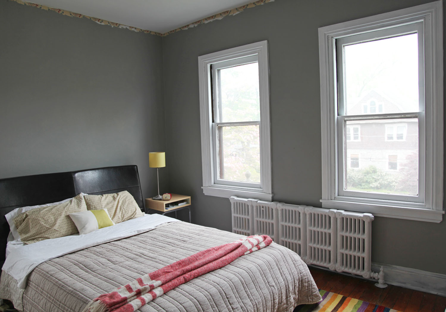 Master Bedroom Wall Colors
 Master Bedroom New Gray Wall Color & White Trim