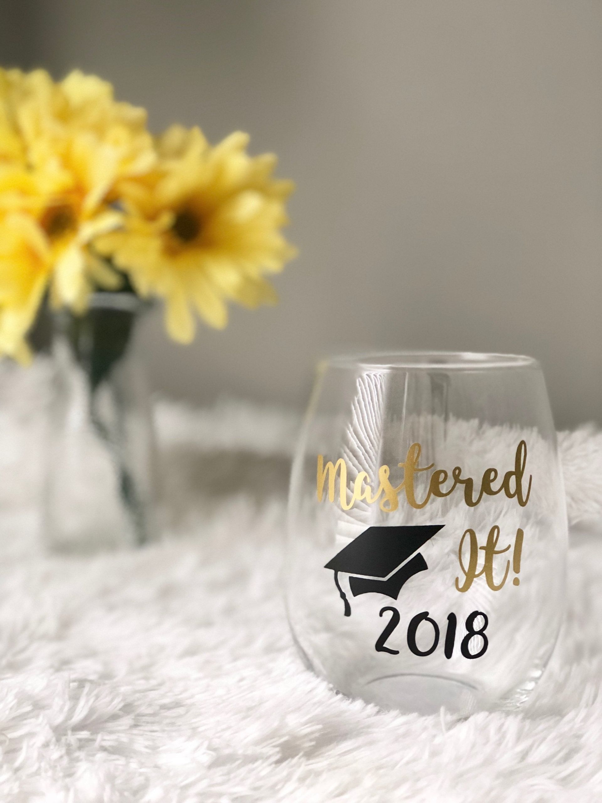 Masters Degree Graduation Gift Ideas
 Mastered It Wine Glass Graduation Gift