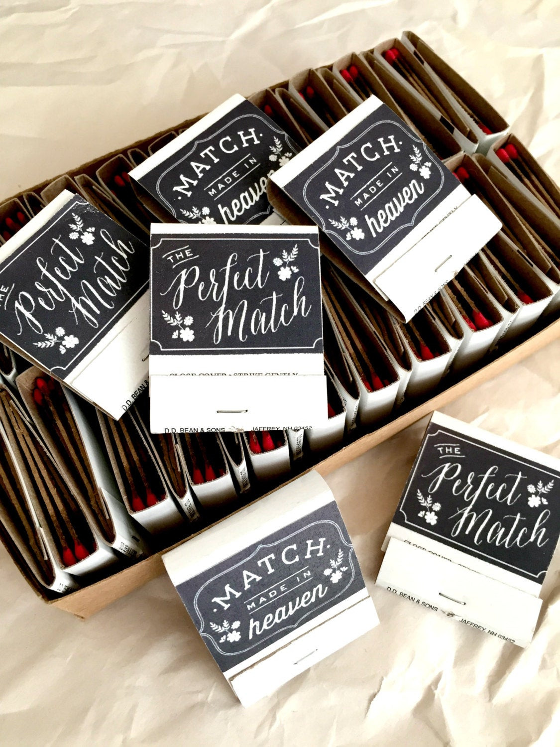 Matchbox Wedding Favors
 Perfect Match Match Boxes 50 DIY Wedding Favors by Sideshows