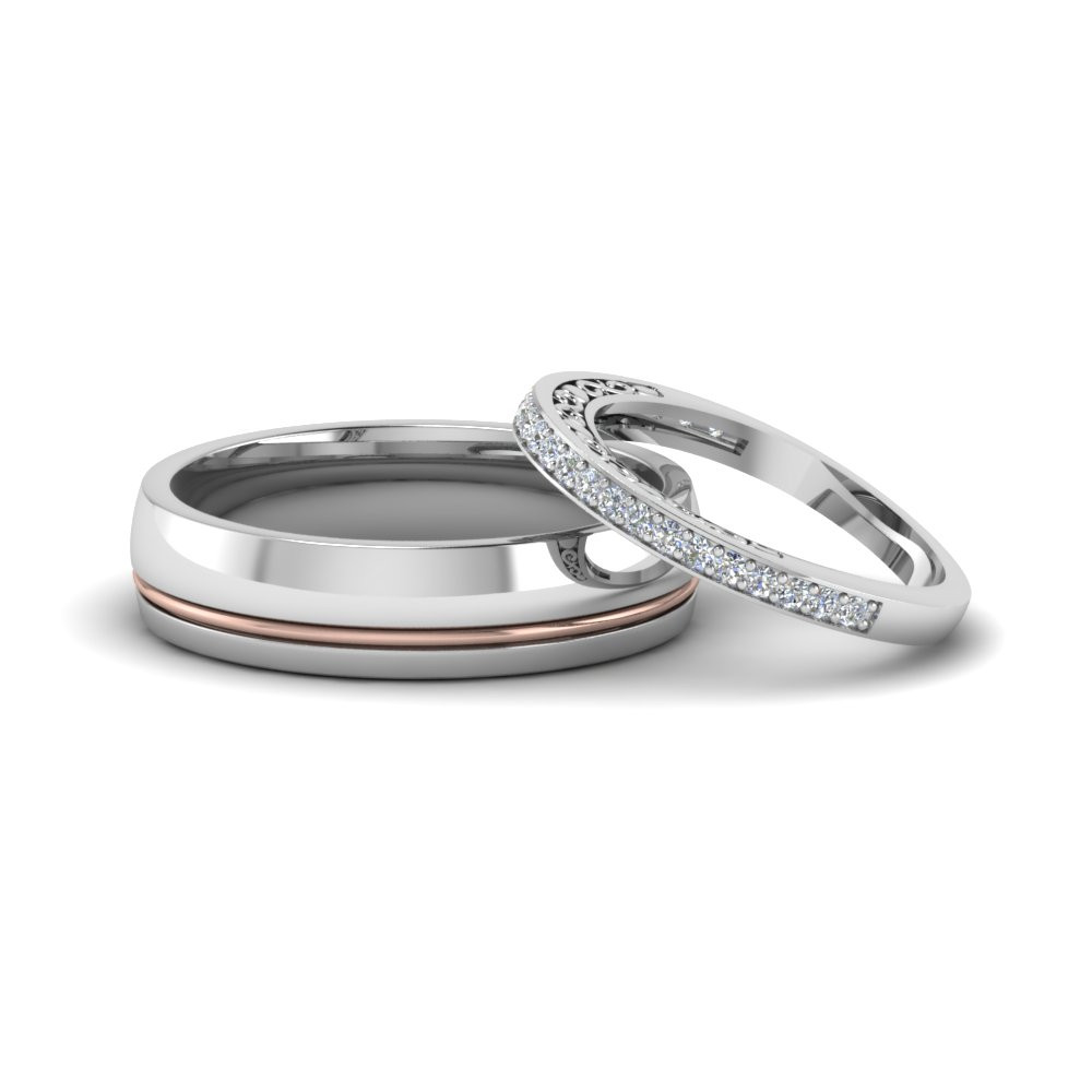 Matching Platinum Wedding Bands
 Unique Matching Wedding Anniversary Bands Gifts For Him