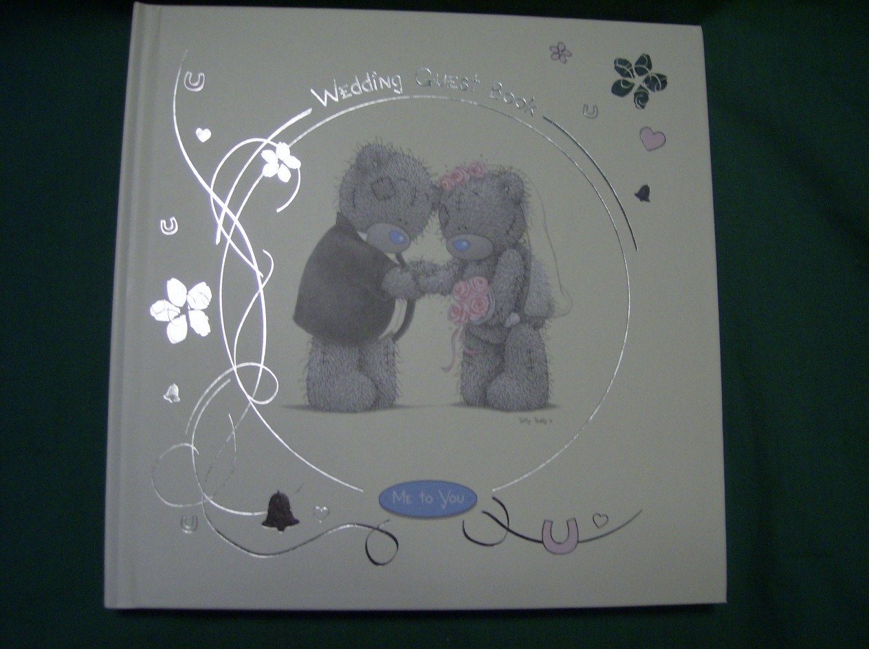 Me To You Wedding Guest Book
 me to you tatty teddy wedding guest book in cream wedding
