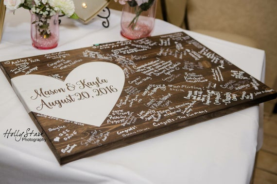 Me To You Wedding Guest Book
 Alternative wedding guest book wood guest book wedding
