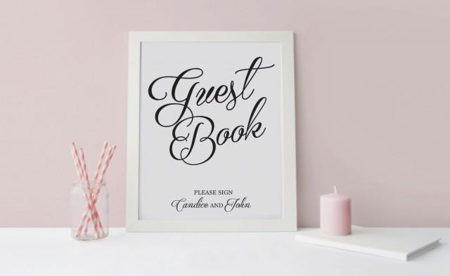 Me To You Wedding Guest Book
 ELEGANT Guest Book Sign Wedding Reception Sign Digital