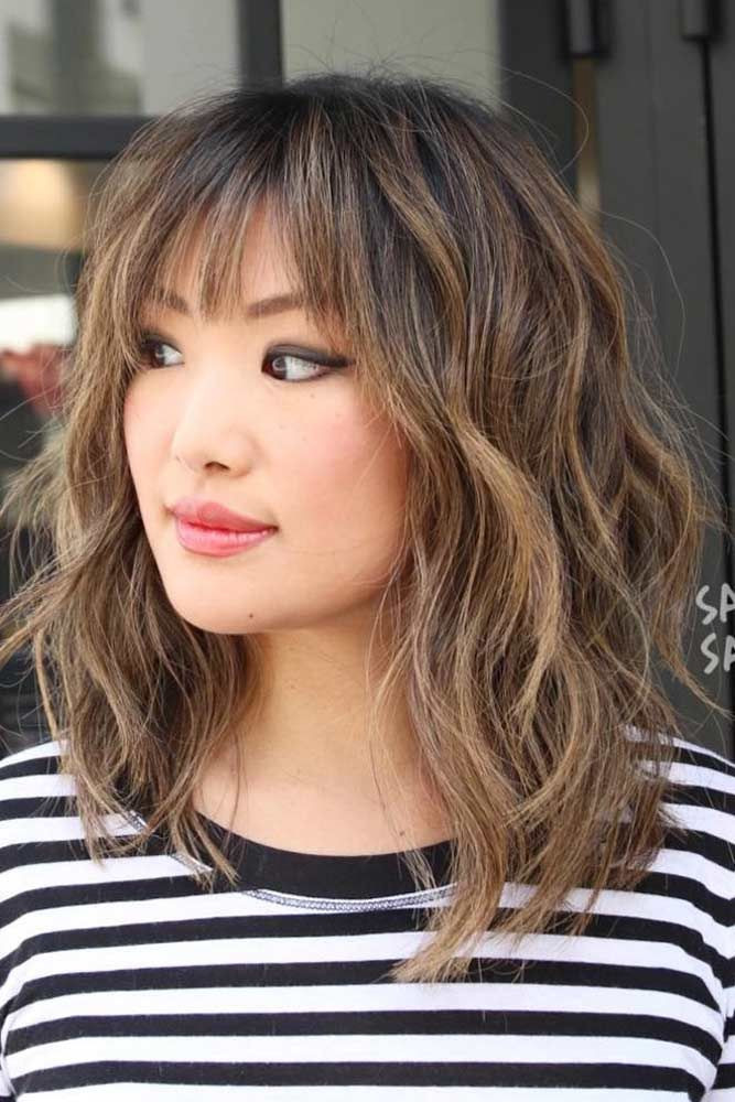 Medium Hairstyles With Bangs And Layers
 Pin on Hairstyles