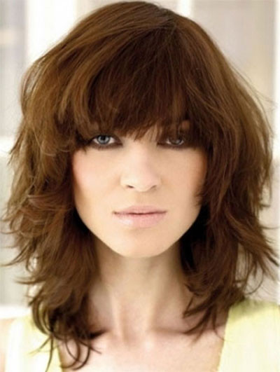 Medium Hairstyles With Bangs For Round Faces
 25 Modern Medium Length Haircuts With Bangs Layers For