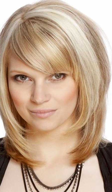 Medium Length Hairstyles With Side Bangs
 15 Pics of Medium Length Hairstyles with Bangs and Layers