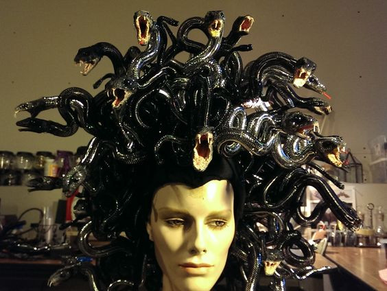 Medusa Costume DIY
 Medusa costume Medusa head and Snakes on Pinterest