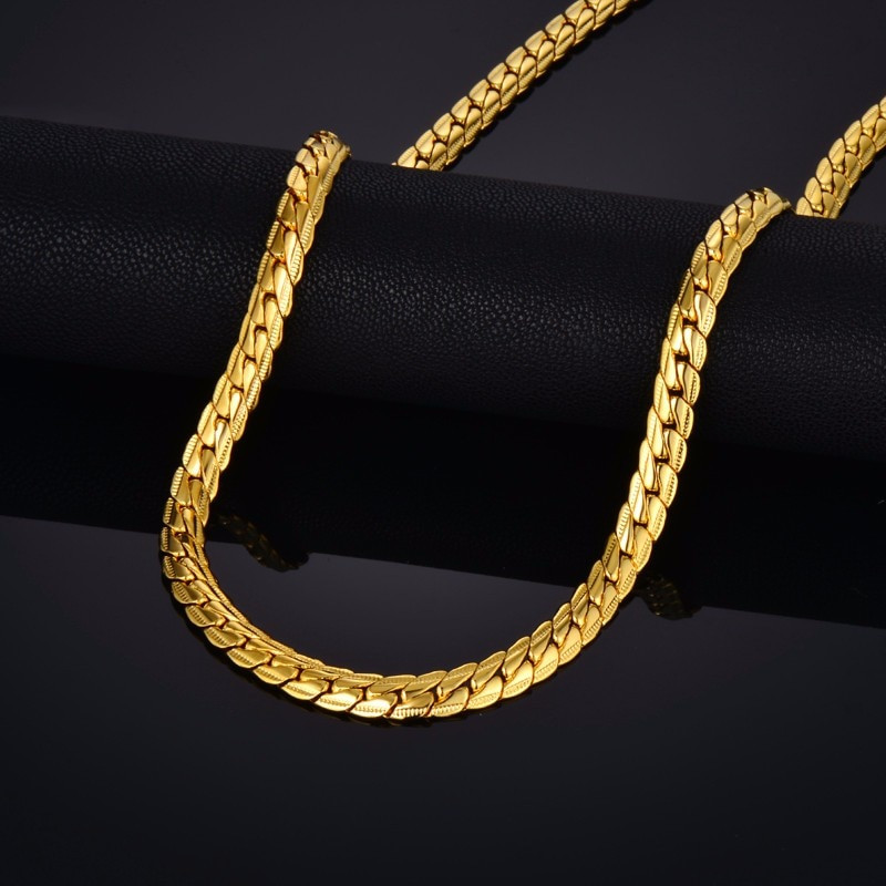 Men Gold Necklace
 Aliexpress Buy Brand Punk Gold Snake Chain Necklace