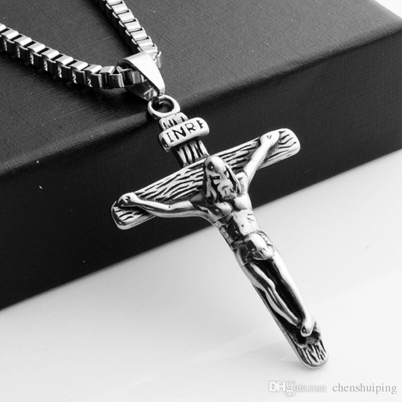 Men's Religious Bracelets
 2019 Men S Crucifix Pendant 316L Stainless Steel Jewelry