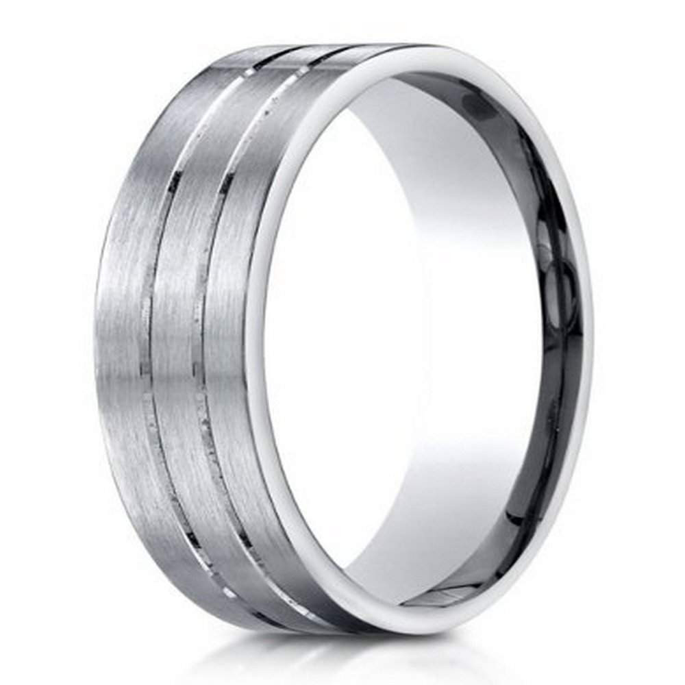 Mens Designer Wedding Rings
 Men’s Designer 950 Platinum Wedding Ring with Polished
