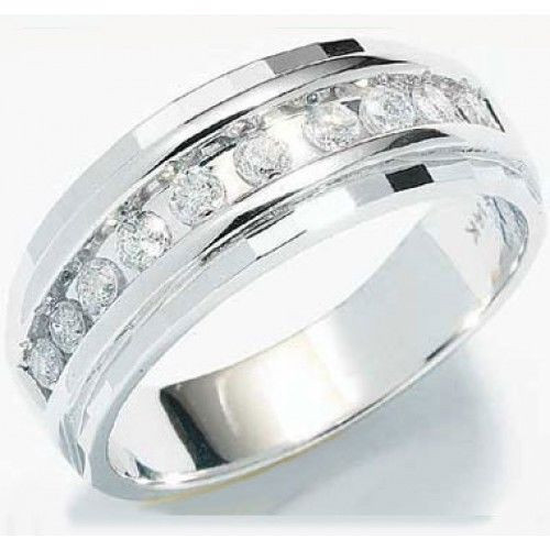 Mens Diamond Band Wedding Ring
 1 4ct Mens Wedding Anniversary Diamonds Ring Band 10k