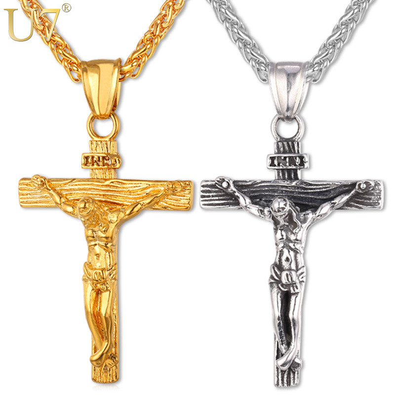 Mens Gold Crucifix Necklace
 line Get Cheap Christian Jewelry Aliexpress
