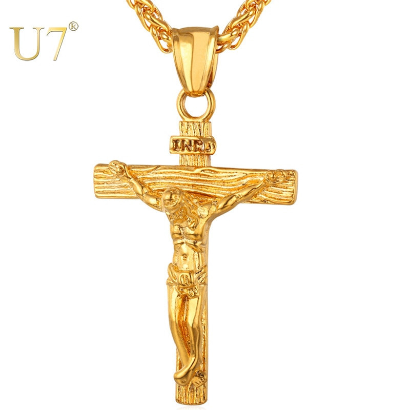 Mens Gold Crucifix Necklace
 Buy Mens Gold Crucifix Necklace