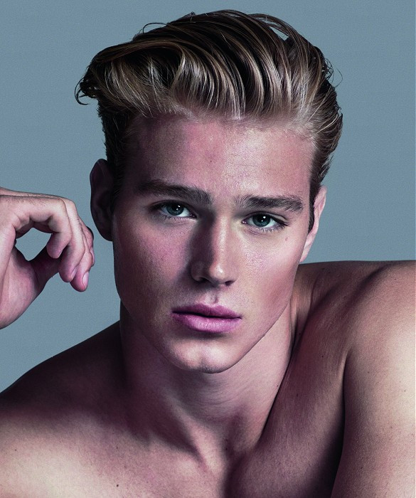 Mens Hairstyle Book
 A Medium Blonde hairstyle From the TREND BOOK FALL