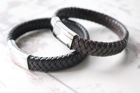 Mens Leather Bracelets Designer
 Men s Leather Bracelet Personalized Leather Bracelet