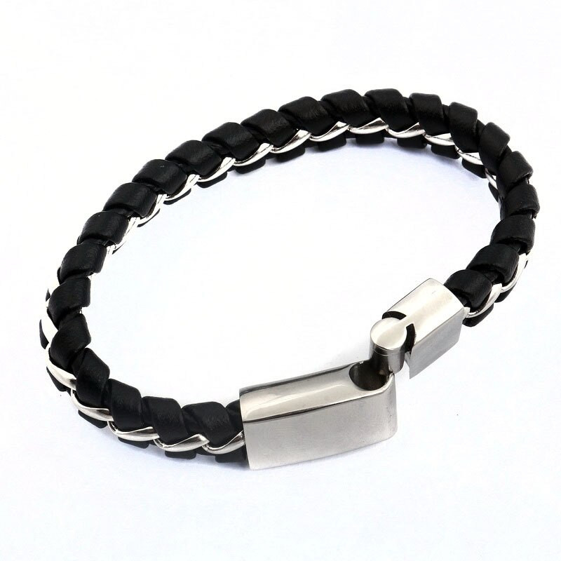 Mens Leather Bracelets Designer
 Unique Designer 316L Stainless Steel Bracelets & Bangles