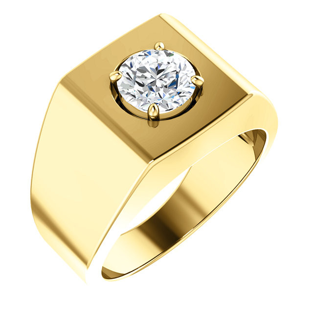 Mens Solitaire Diamond Rings
 14k Yellow gold Mens Solitaire Diamond Ring 1 19 ct